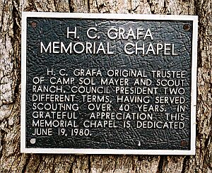 Plaque dedication of Chapel to Grafa