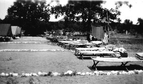 Cots at camp