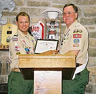 Steve Ellis
                  receives Vigil certificate